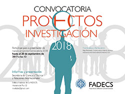 CONVOCATORIA PARA PROYECTOS DE INVESTIGACIÓN 2018